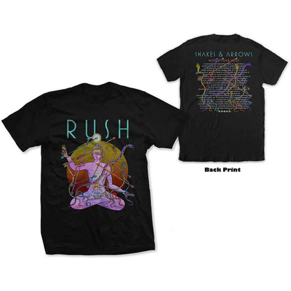 RUSH - SNAKES & ARROWS TOUR 2007 - T-Shirt Black (Back Print)