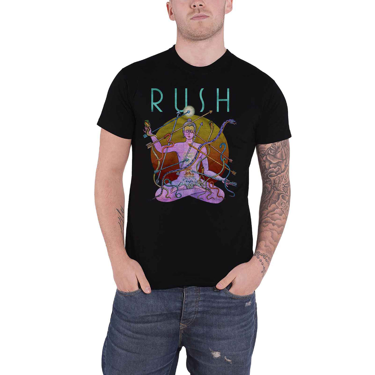 RUSH - SNAKES & ARROWS TOUR 2007 - T-Shirt Black (Back Print)