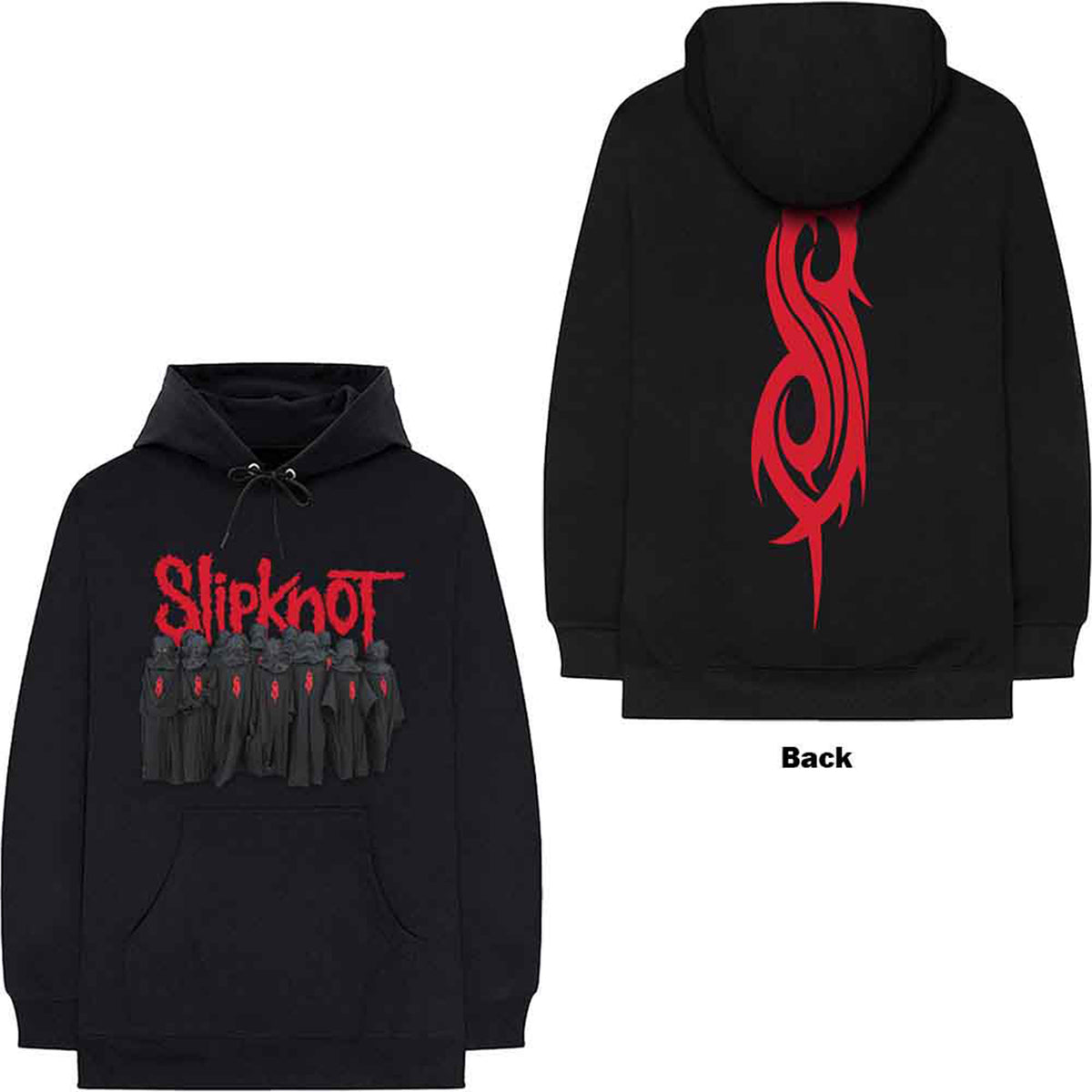 SLIPKNOT - CHOIR - Pullover Hoodie Black (Back Print)