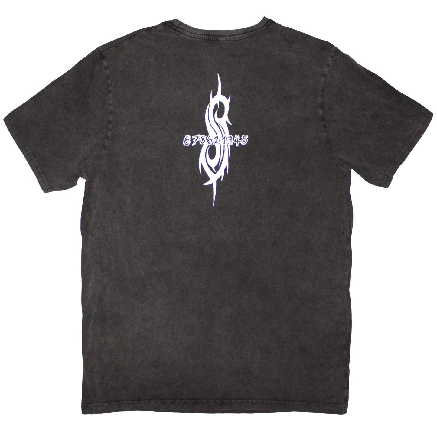 SLIPKNOT - ALBUM SPLATTER - Stone Wash T-Shirt Grey (Back Print)