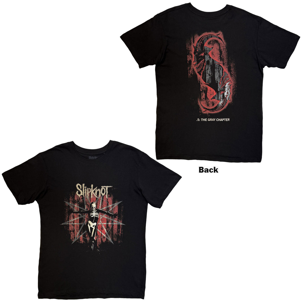 SLIPKNOT - .5: THE GRAY CHAPTER - T-Shirt Black (Back Print)