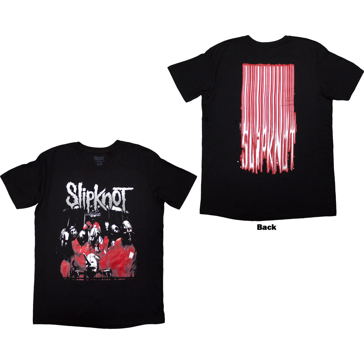 SLIPKNOT - STRETCHED BARCODE - T-Shirt Black (Back Print)