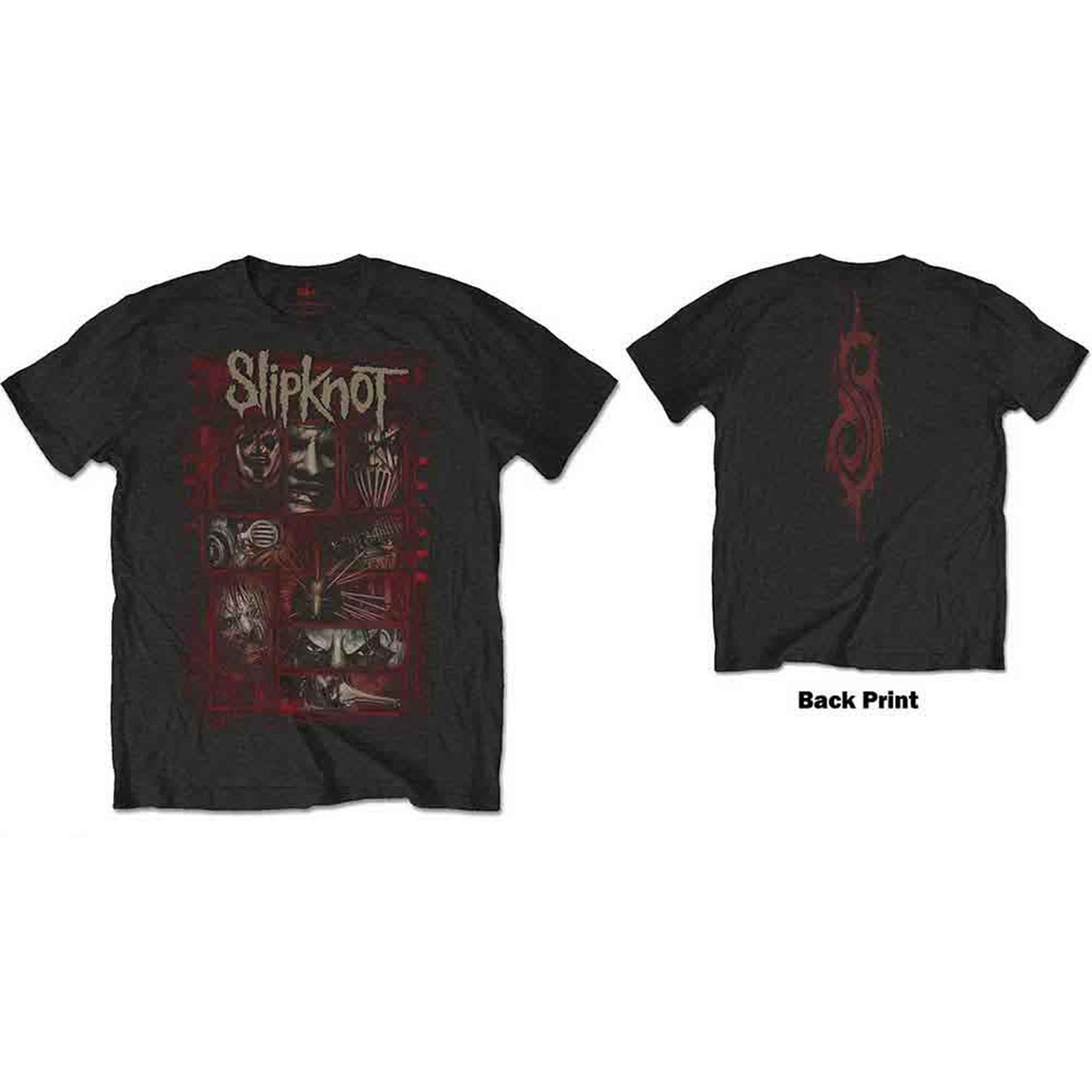 SLIPKNOT - SKETCH BOXES - T-Shirt Black (Back Print)