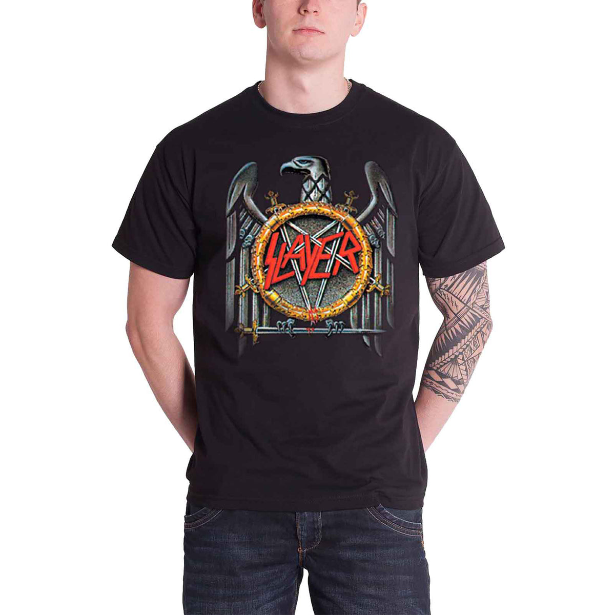 SLAYER - SILVER EAGLE - T-Shirt Black