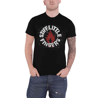 STIFF LITTLE FINGERS - WALL - T-Shirt Black