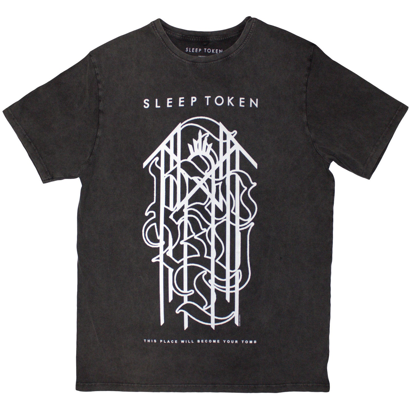 SLEEP TOKEN - TOMB SIGIL - Stone Wash T-Shirt Grey