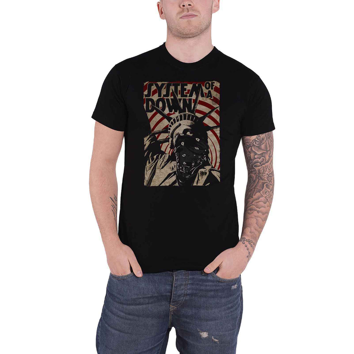 SYSTEM OF A DOWN - LIBERTY BANDIT - T-Shirt Black