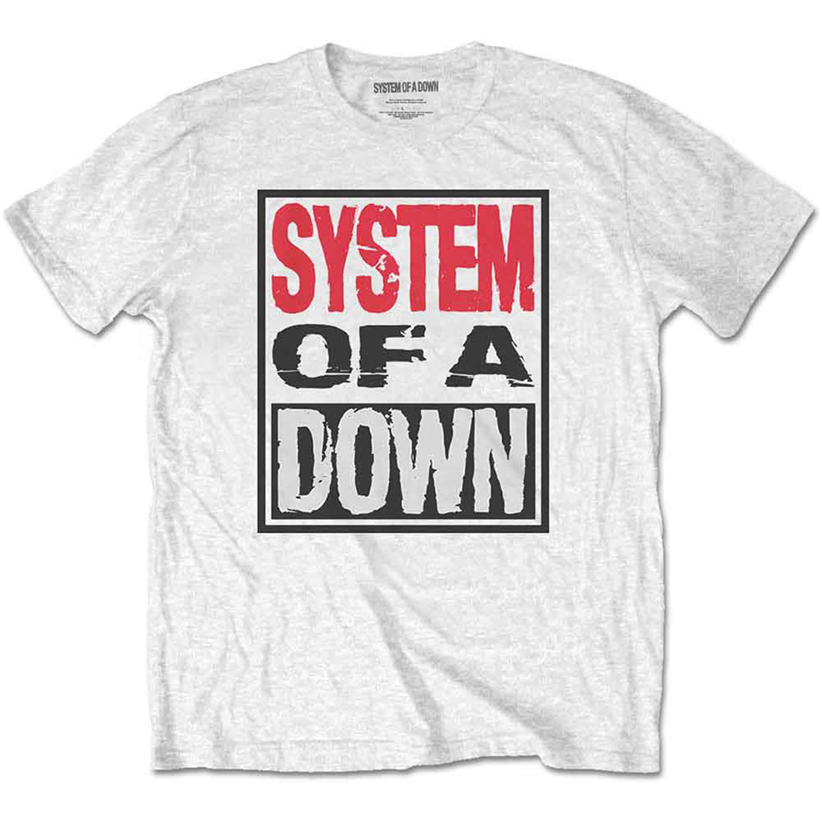 SYSTEM OF A DOWN - TRIPLE STACK BOX - T-Shirt White