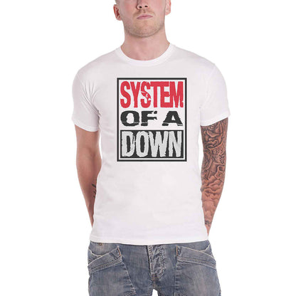 SYSTEM OF A DOWN - TRIPLE STACK BOX - T-Shirt White
