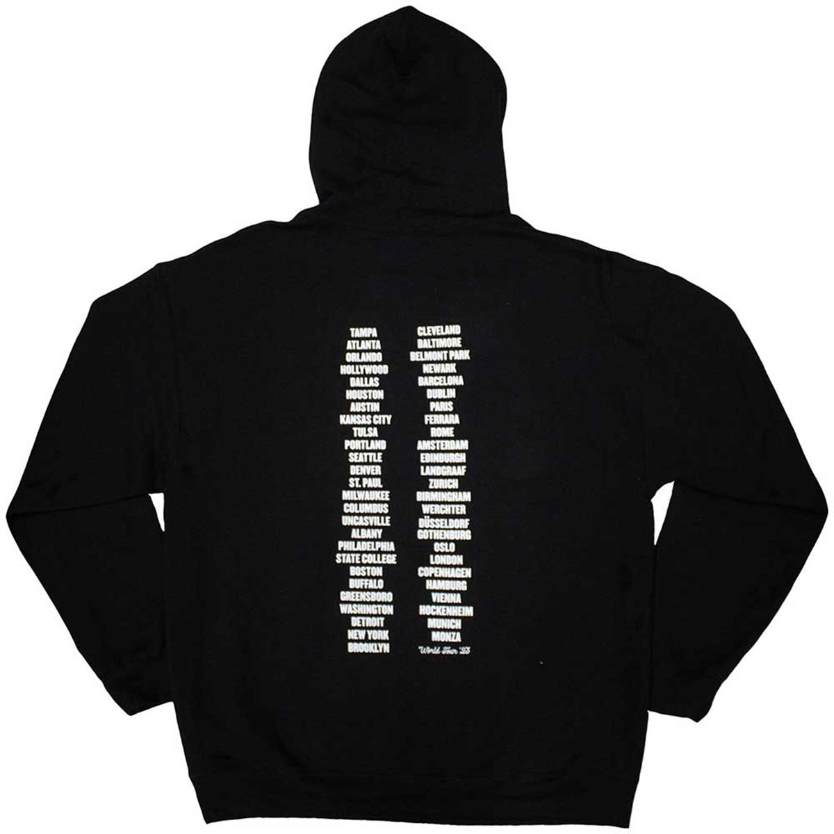 BRUCE SPRINGSTEEN - TOUR '23 LEANING CAR - Pullover Hoodie Black (Back Print & Ex-Tour)