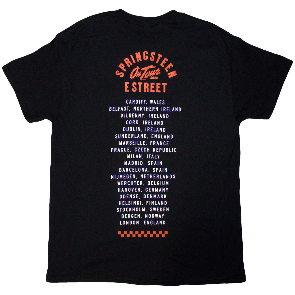 BRUCE SPRINGSTEEN - TOUR '24 WHEEL - T-Shirt Black (Back Print & Ex-Tour)