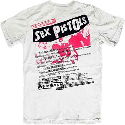 SEX PISTOLS, THE - FILTHY LUCRE JAPAN - T-Shirt White (Back Print)