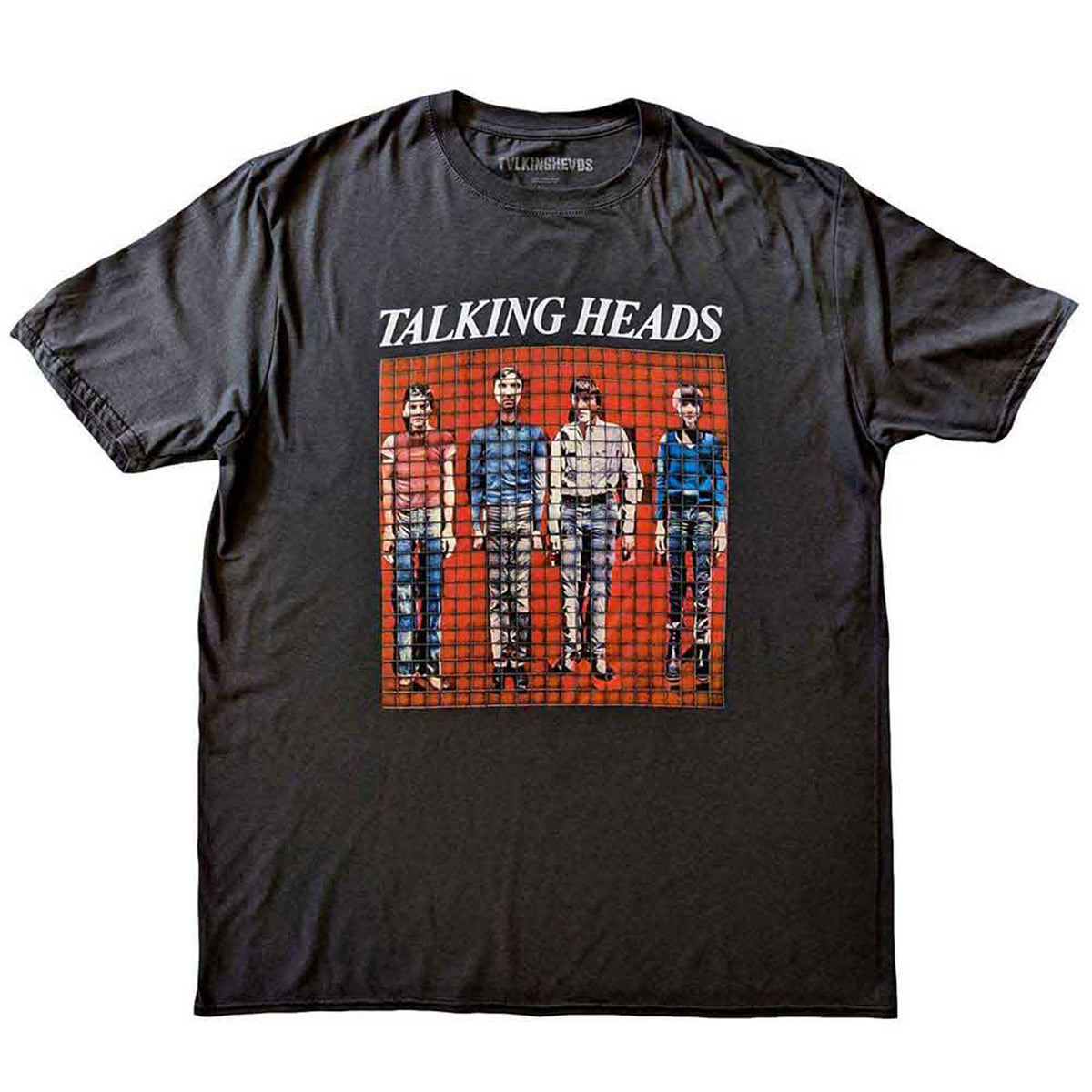 TALKING HEADS - PIXEL PORTRAIT - T-Shirt Grey