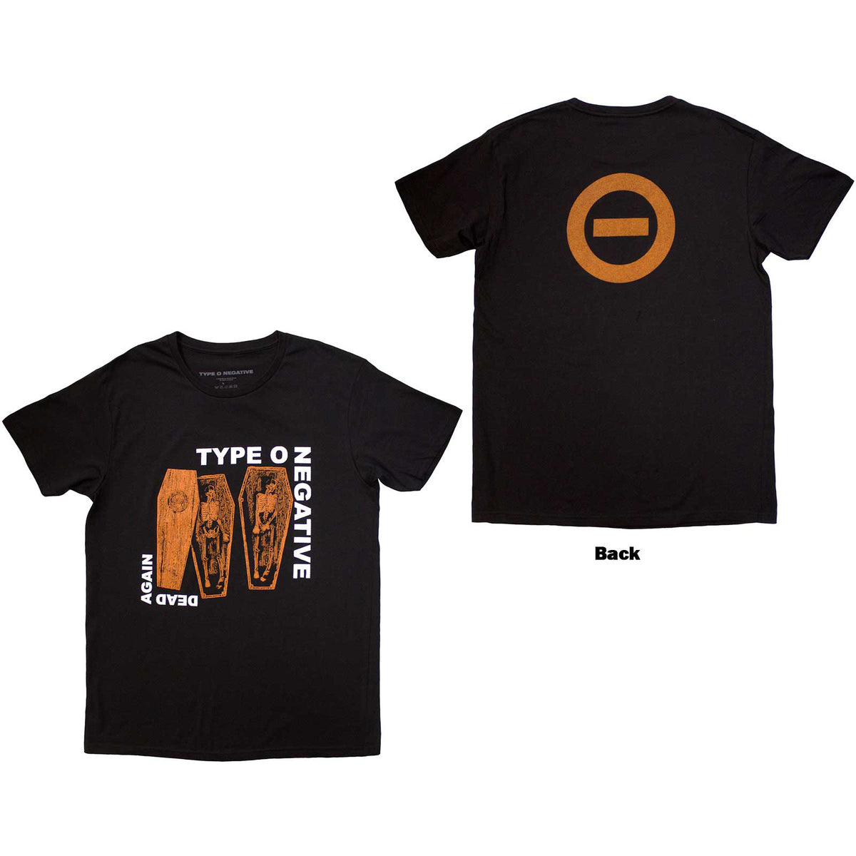 TYPE O NEGATIVE - DEAD AGAIN - T-Shirt Black (Back Print)