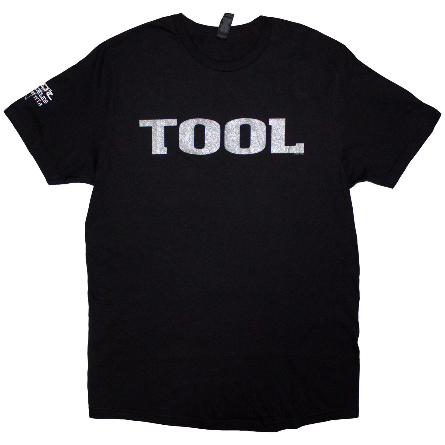 TOOL - METALLIC SILVER LOGO - T-Shirt Black (Sleeve Print)
