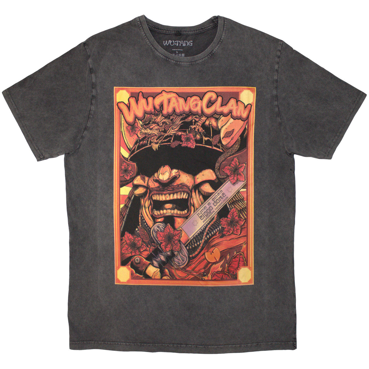 WU-TANG CLAN - AMSTERDAM '23 - Stone Wash T-Shirt Grey