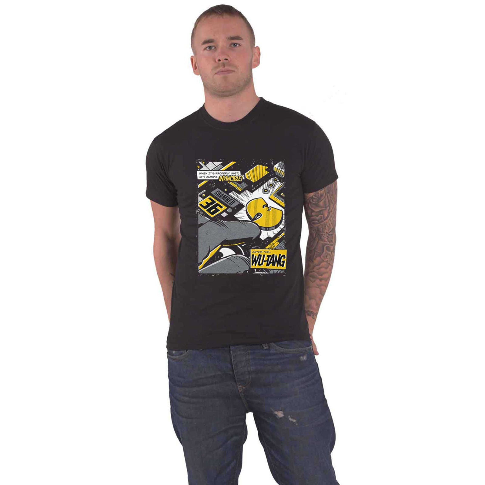 WU-TANG CLAN - INVINCIBLE - T-Shirt Black