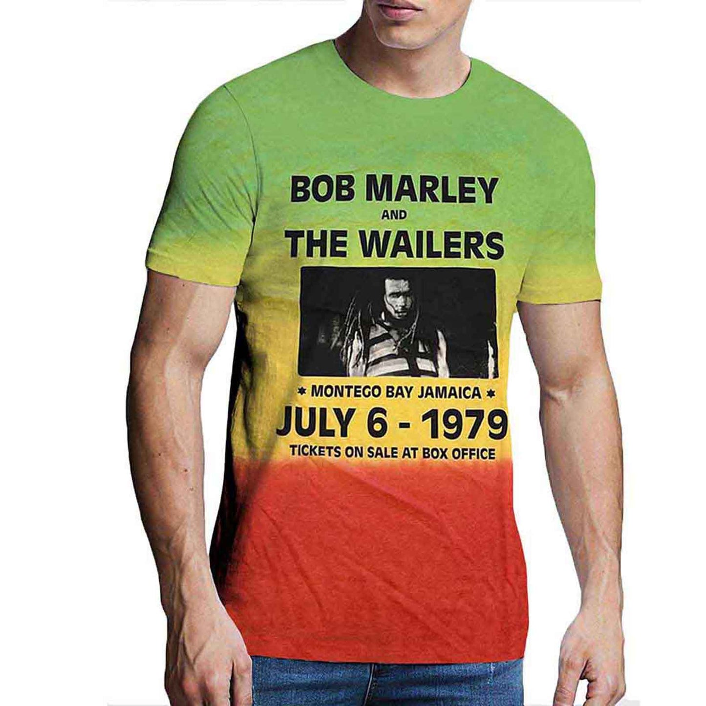 BOB MARLEY - MONTEGO BAY - T-Shirt Green (Wash Collection)