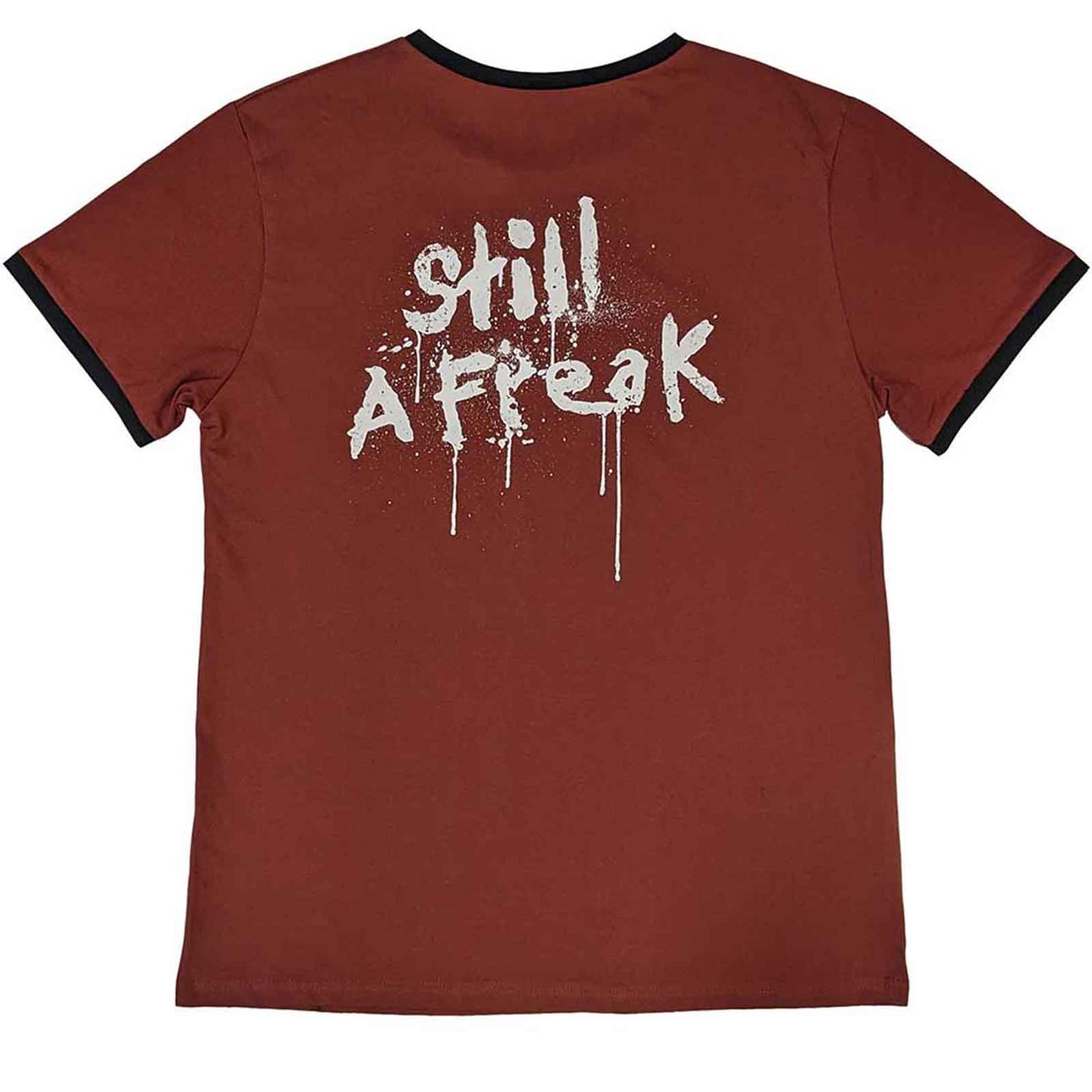KORN - LOGO - Ringer T-Shirt Red (Back Print)