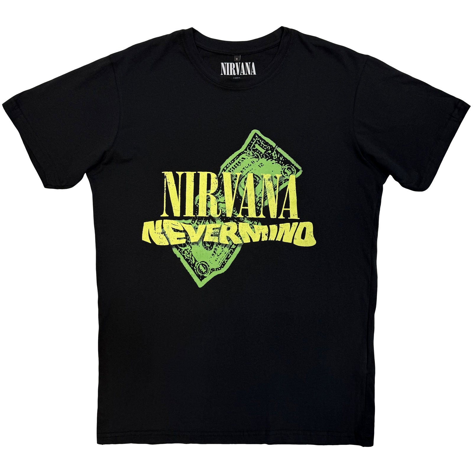 NIRVANA - NEVERMIND DOLLAR - Camiseta Carbono Negra