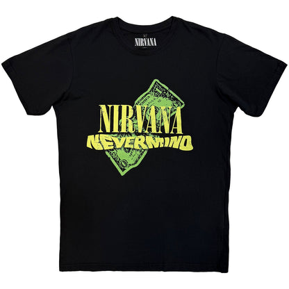NIRVANA - NEVERMIND DOLLAR - Camiseta Carbono Negra