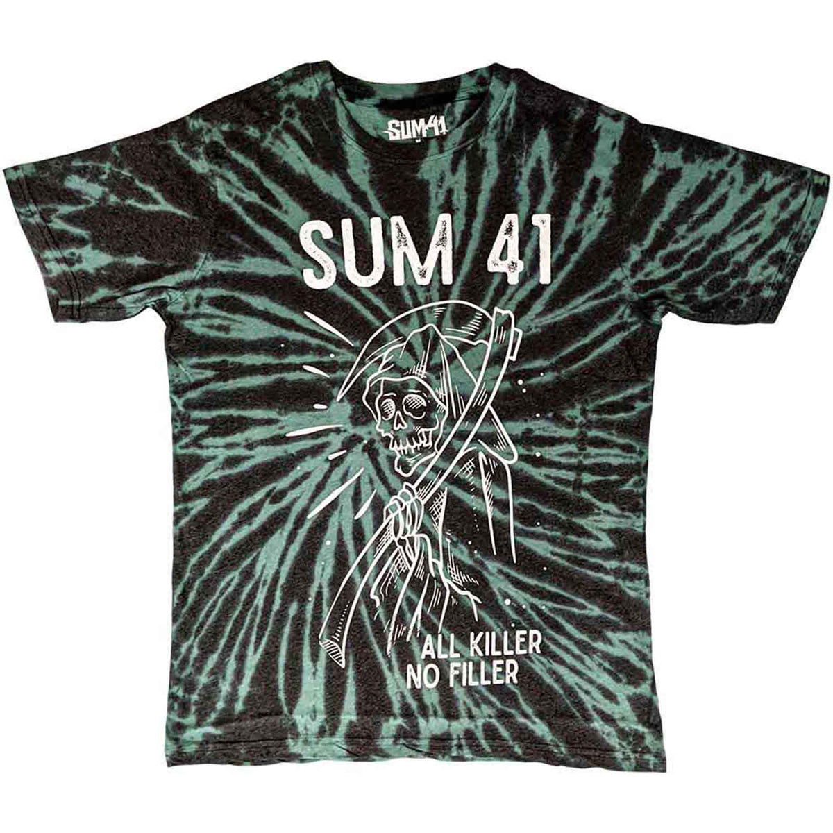 SUM 41 - REAPER - Camiseta Verde (Colección Wash)