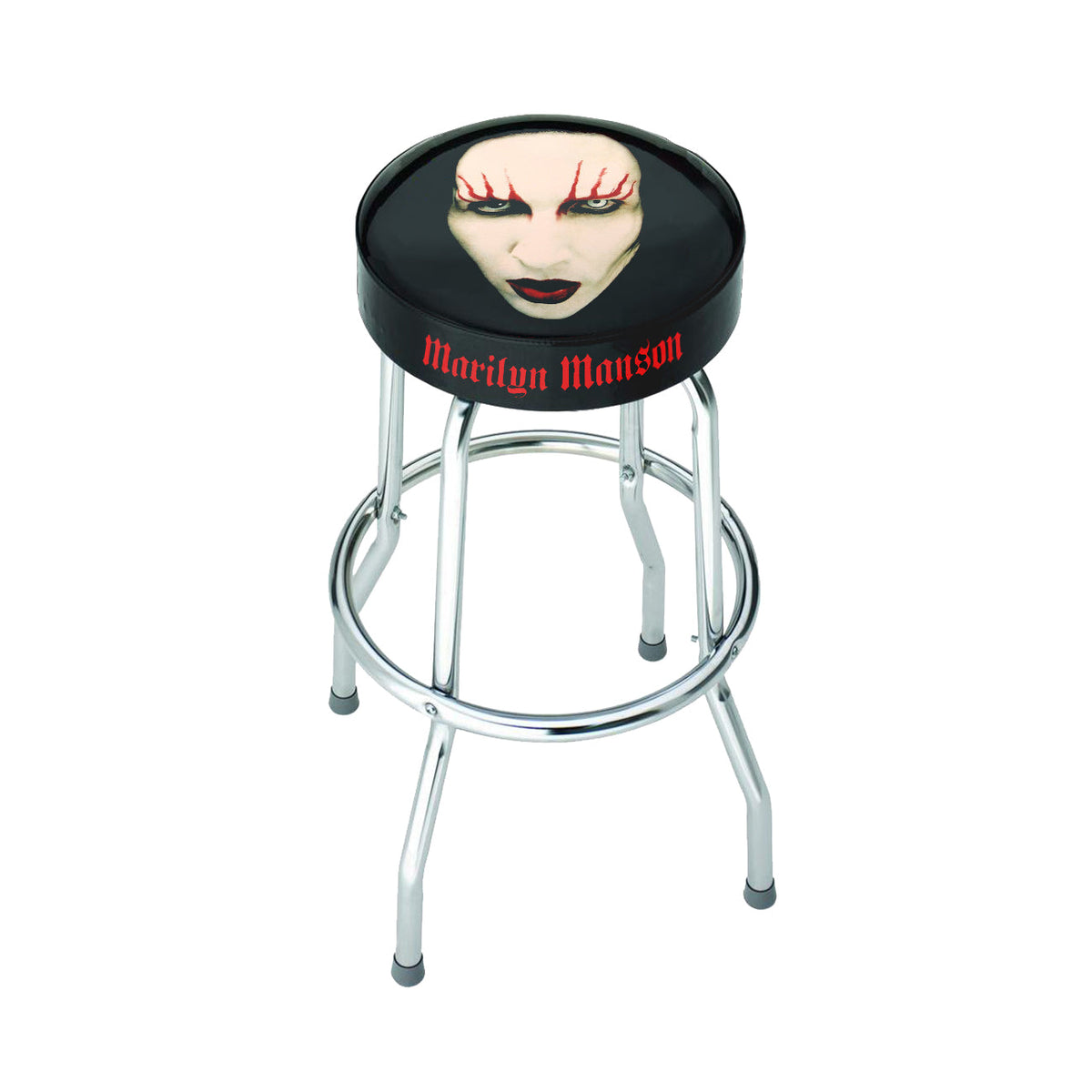 Rocksax Marilyn Manson Bar Stool - Red Lips