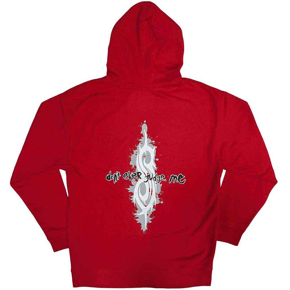 SLIPKNOT - DON'T EVER JUDGE ME - Pullover Hoodie Red
