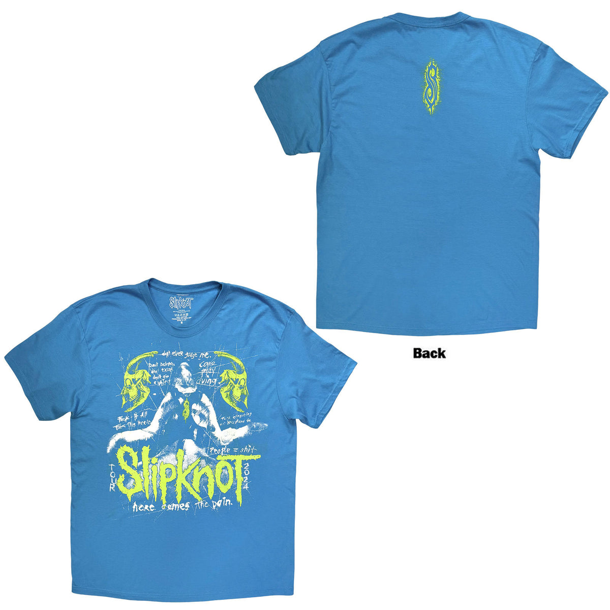 SLIPKNOT - TOUR '24 SCRATCH - T-Shirt Blue