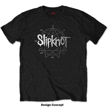 SLIPKNOT - LOGO STAR - T-Shirt Black