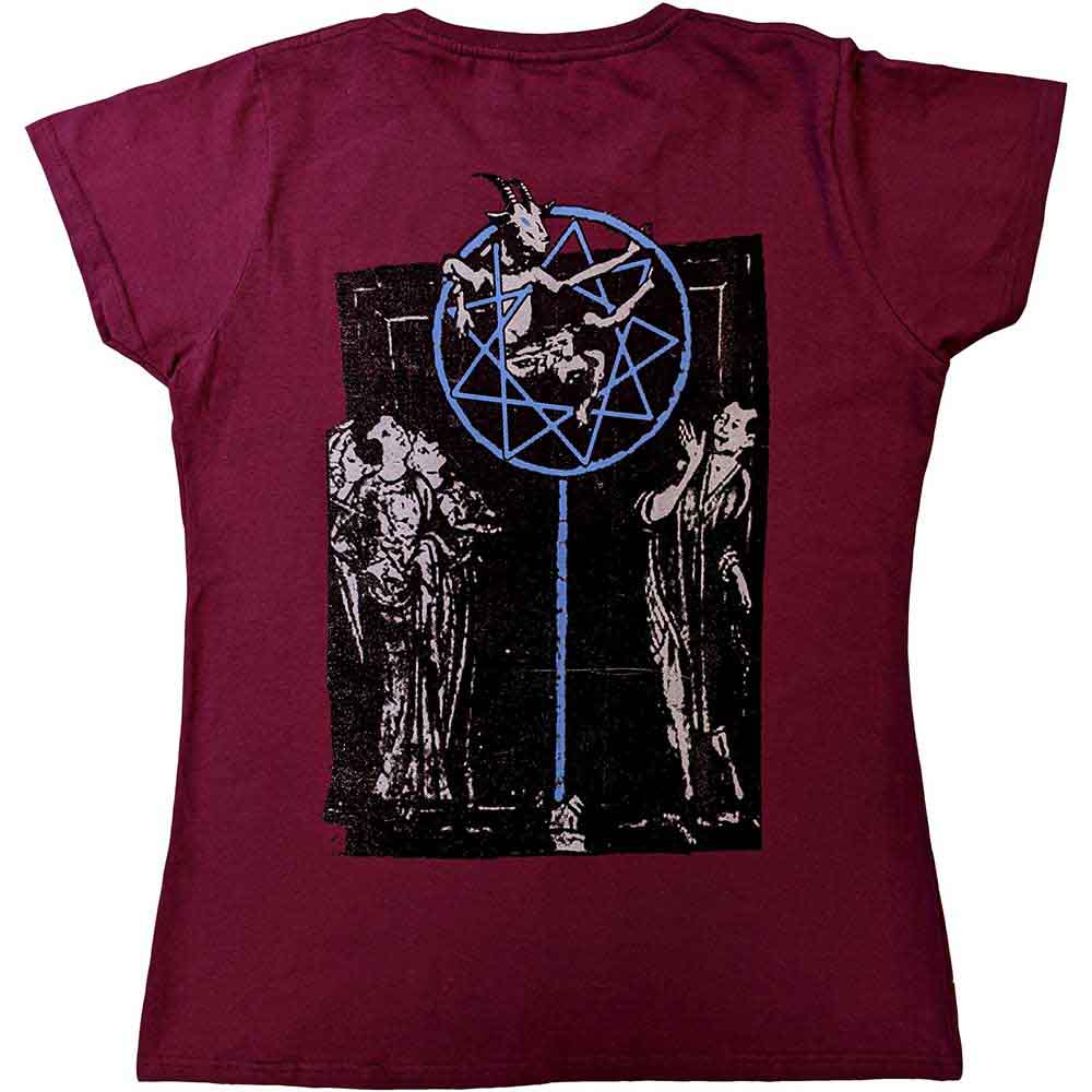 SLIPKNOT - GOAT LOGO DEMON - Ladies T-Shirt Red