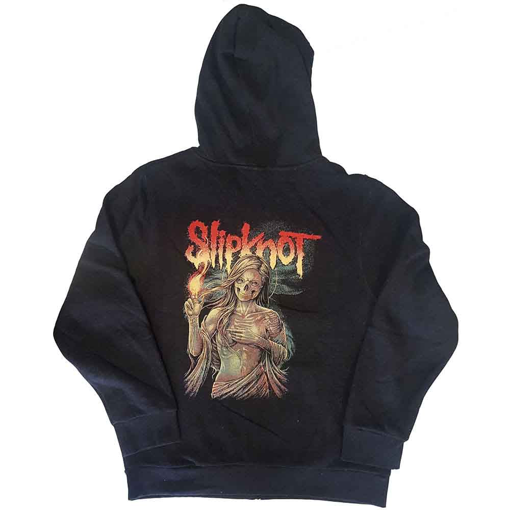 SLIPKNOT - BURN ME AWAY - Zipped Hoodie Grey