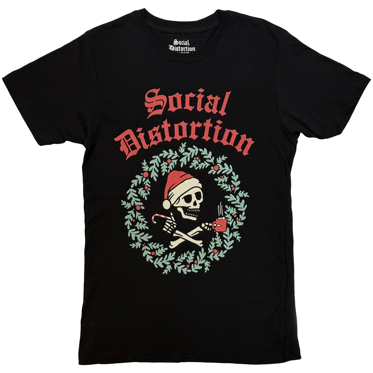 SOCIAL DISTORTION - WREATH - T-Shirt Black