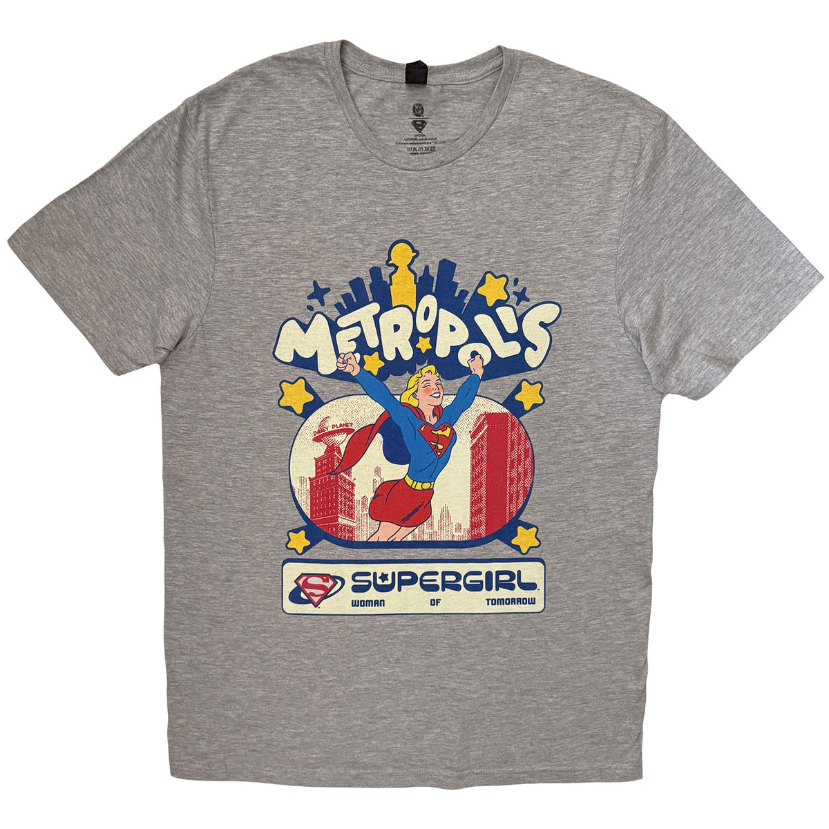 DC COMICS - SUPERGIRL METROPOLIS - T-Shirt Grey