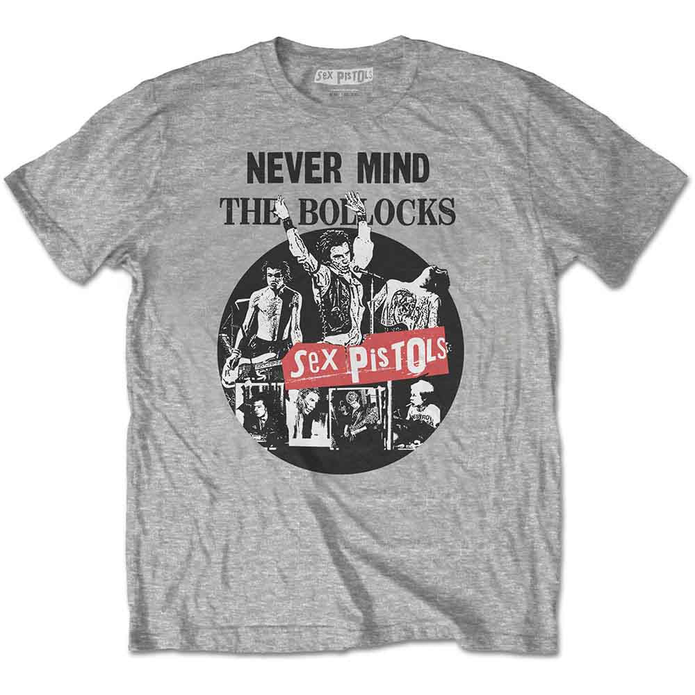 THE SEX PISTOLS - NEVER MIND THE BOLLOCKS LIVE - T-Shirt Grey
