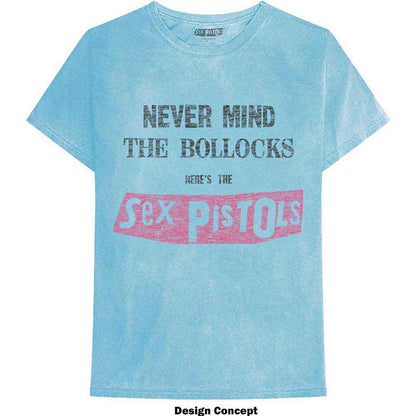 THE SEX PISTOLS - NEVER MIND THE BOLLOCKS DISTRESSED - T-Shirt Blue
