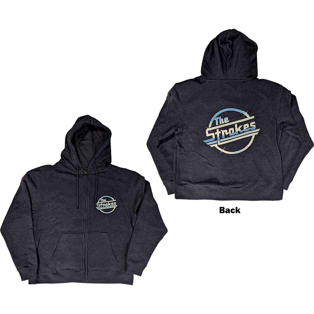 THE STROKES - OG MAGNA - Zipped Hoodie Blue