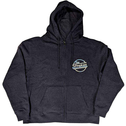 THE STROKES - OG MAGNA - Zipped Hoodie Blue
