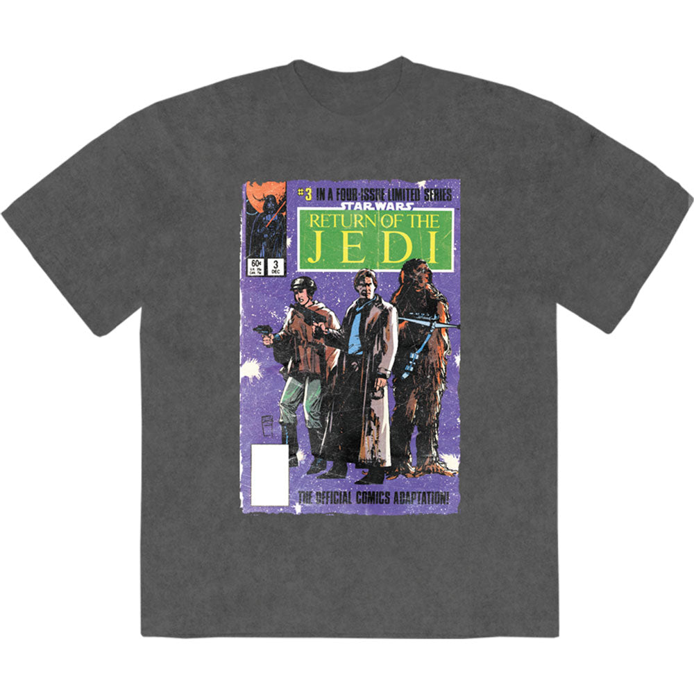 STAR WARS - RETURN OF THE JEDI COMIC - Stone Wash T-Shirt Grey