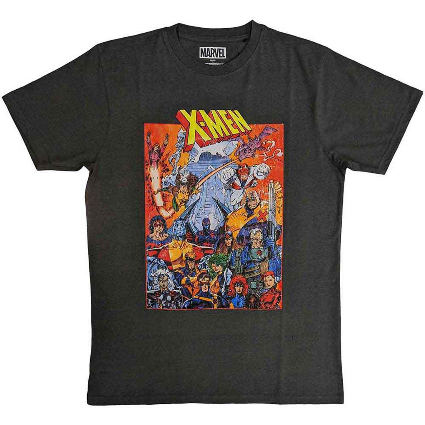 MARVEL COMICS - X-MEN FULL CHARACTERS VINTAGE - T-Shirt Grey