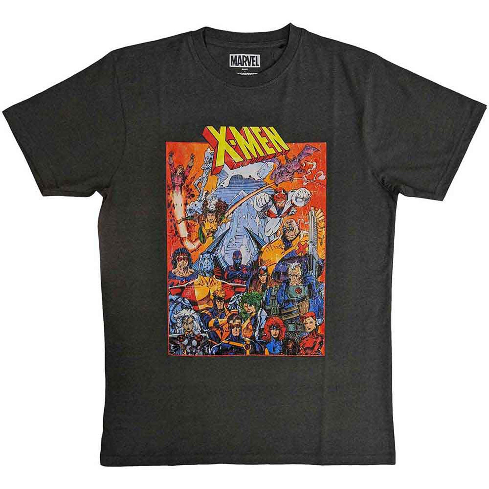 MARVEL COMICS - X-MEN FULL CHARACTERS VINTAGE - T-Shirt Grey