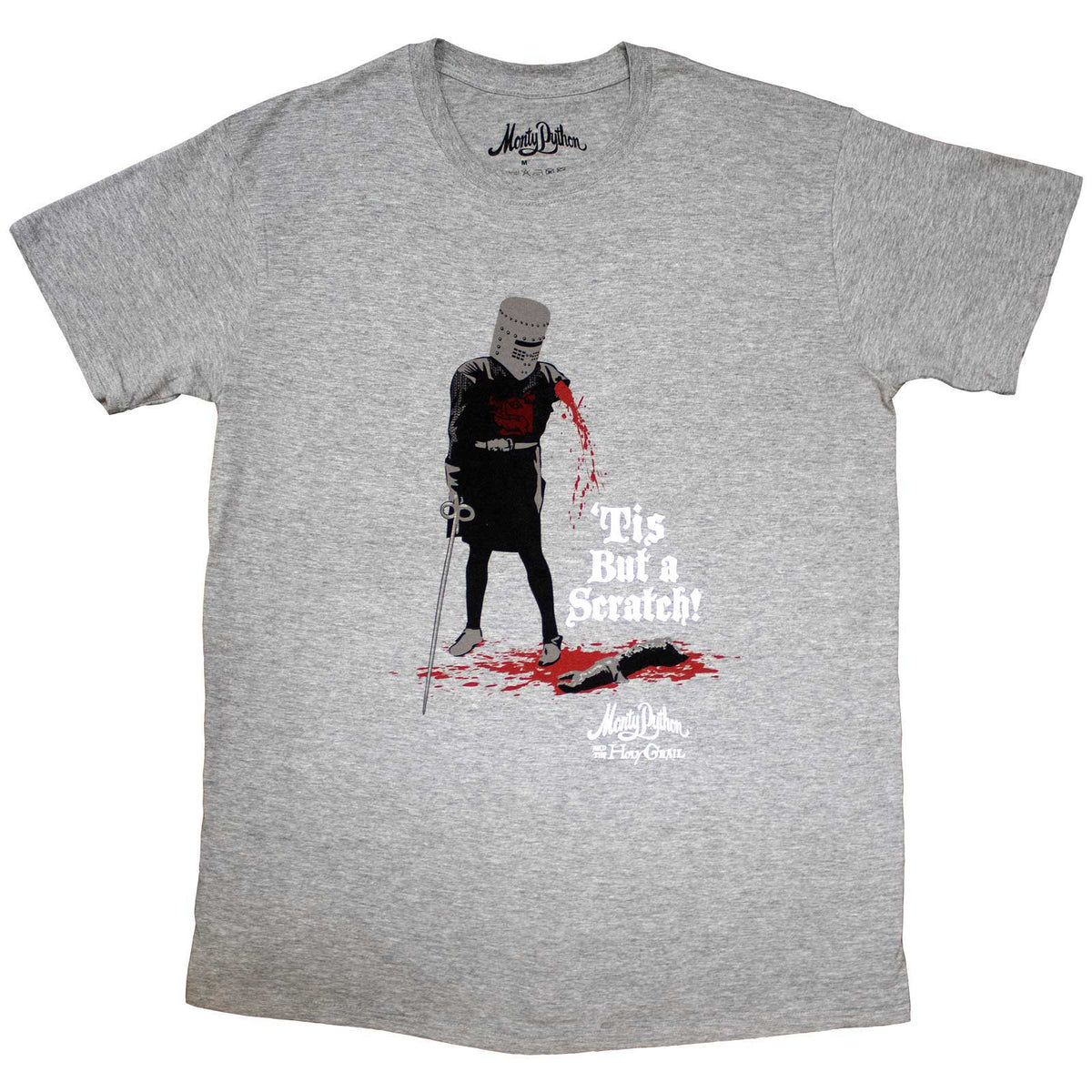MONTY PYTHON - TIS BUT A SCRATCH - T-Shirt Grey