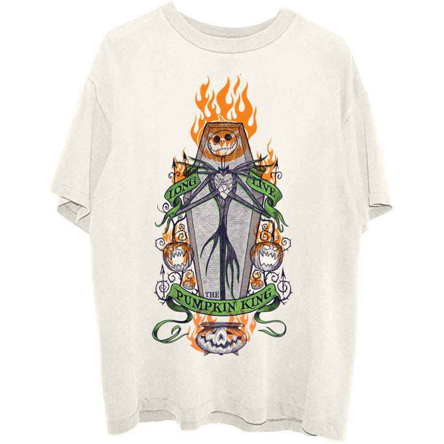 NIGHTMARE BEFORE CHRISTMAS, THE - ORANGE FLAMES PUMPKIN KING - T-Shirt Neutral