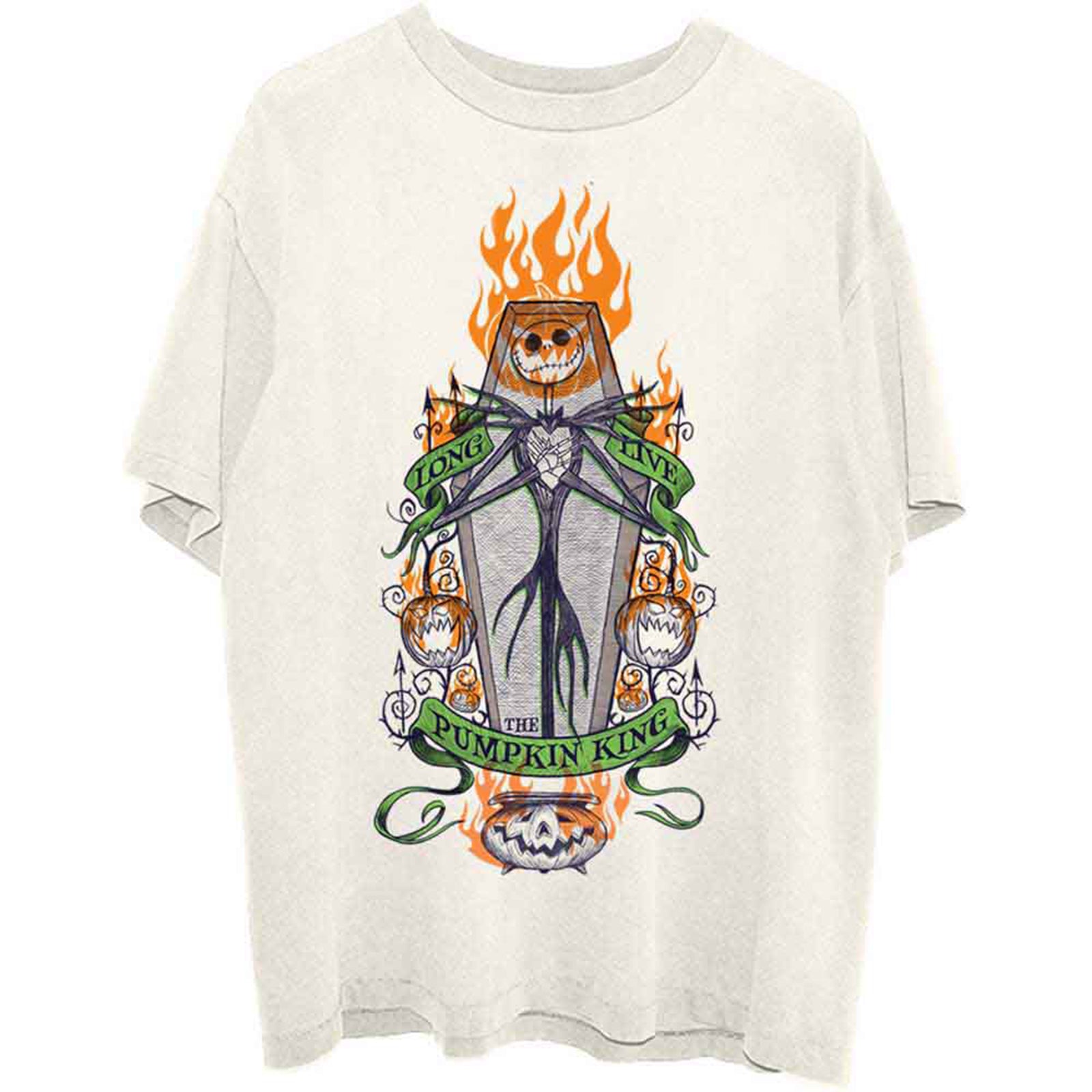 NIGHTMARE BEFORE CHRISTMAS, THE - ORANGE FLAMES PUMPKIN KING - T-Shirt Neutral