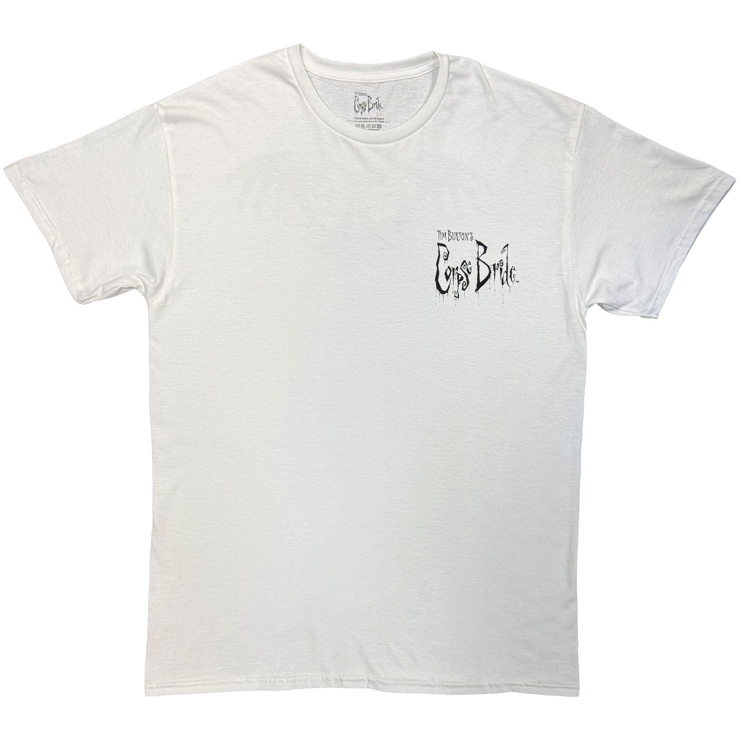 NOVIA DE LA CORPSA - UNA TRAGICA HISTORIA DE ROMANCE - Camiseta Blanca (Impresión posterior)