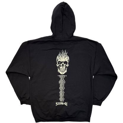 SUM 41 - TOUR '24 PT.2 POCKET LOGO & SKULL - Zipped Hoodie Black