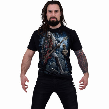 GRIM ROCKER - Camiseta Negro