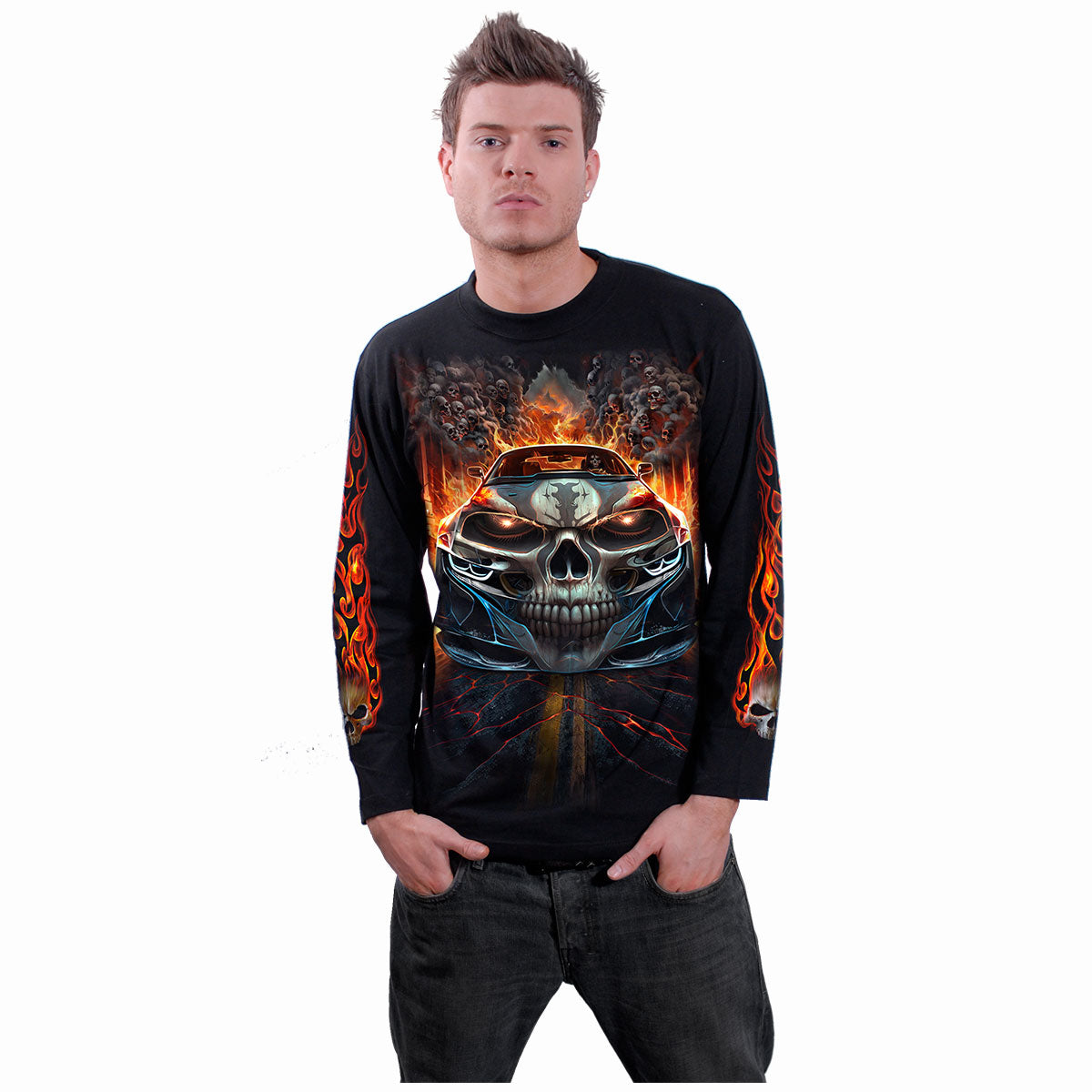 SPEED FREAK - Camiseta de manga larga Negra