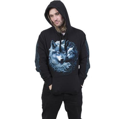 WOLF GUARDIAN - Sudadera con capucha Negra