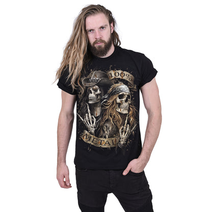 PURE METAL - Camiseta negra